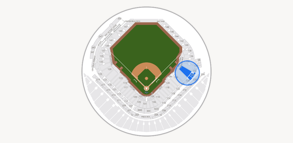 Tropicana Field Seating Chart