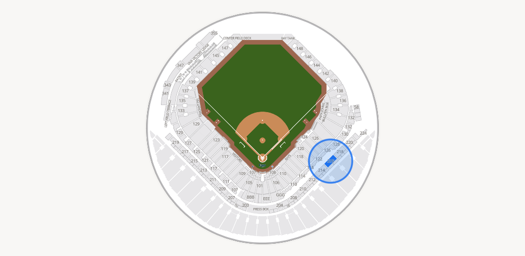 Tropicana Field Seating Chart