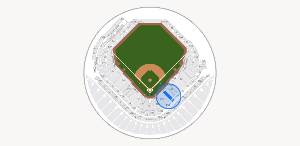 Tropicana Field Seating Chart
