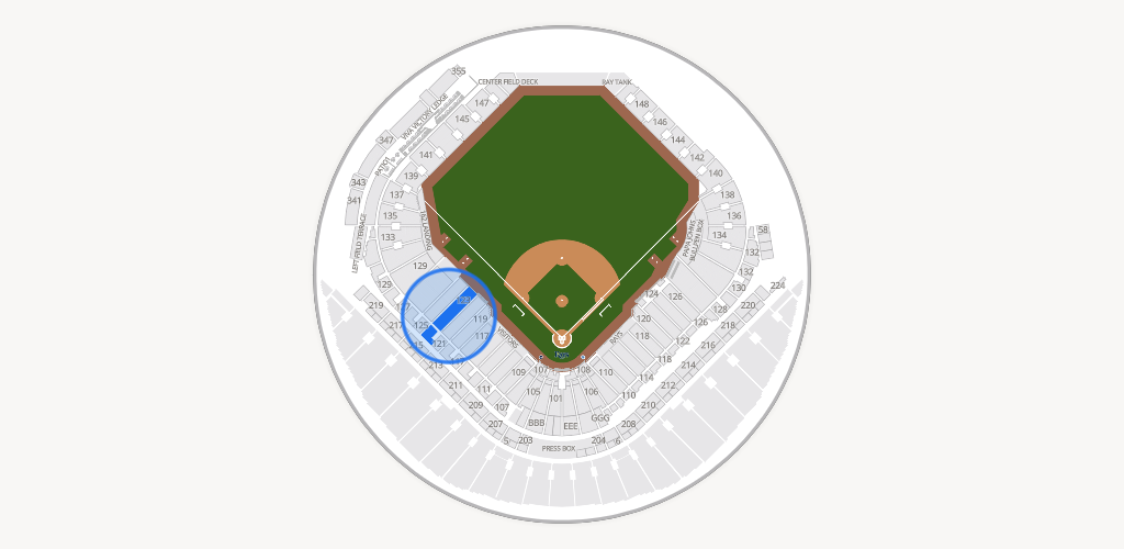 Tropicana Field Seating Chart