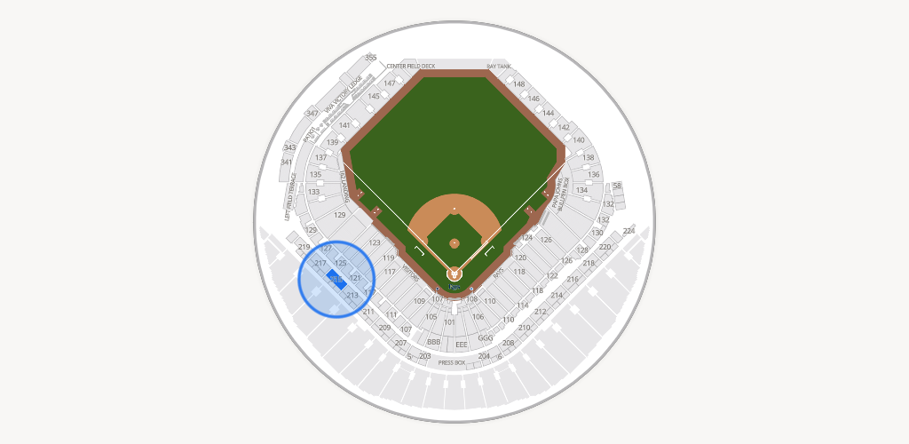 Tropicana Field Seating Chart
