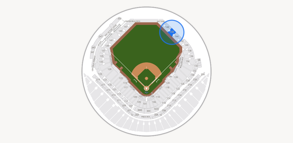 Tropicana Field Seating Chart