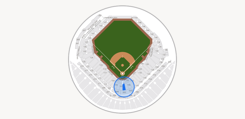 Tropicana Field Seating Chart