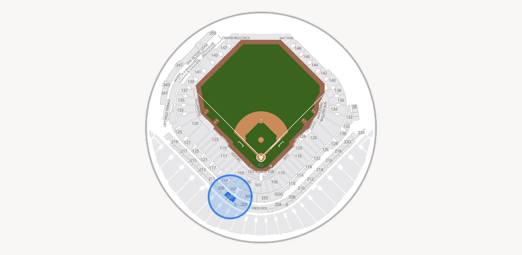 Tropicana Field Seating Chart