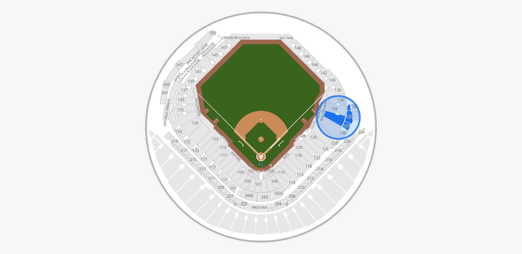 Tropicana Field Seating Chart