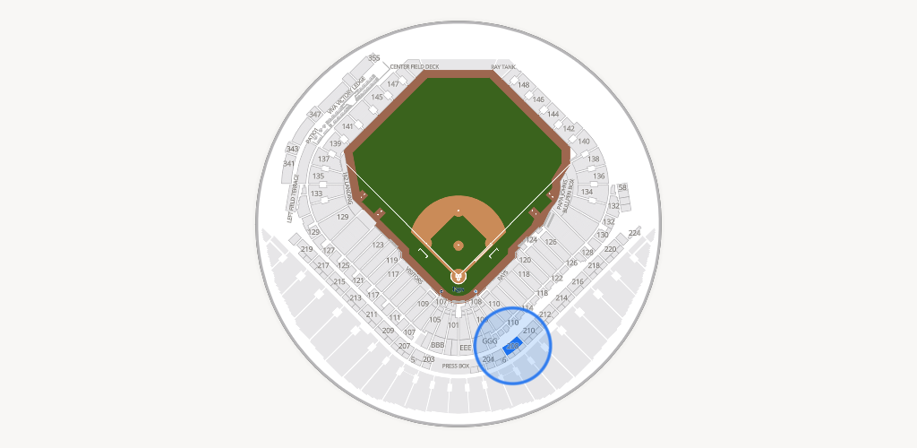 Tropicana Field Seating Chart