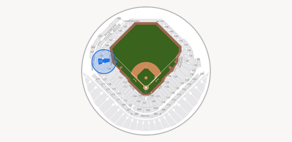 Tropicana Field Seating Chart