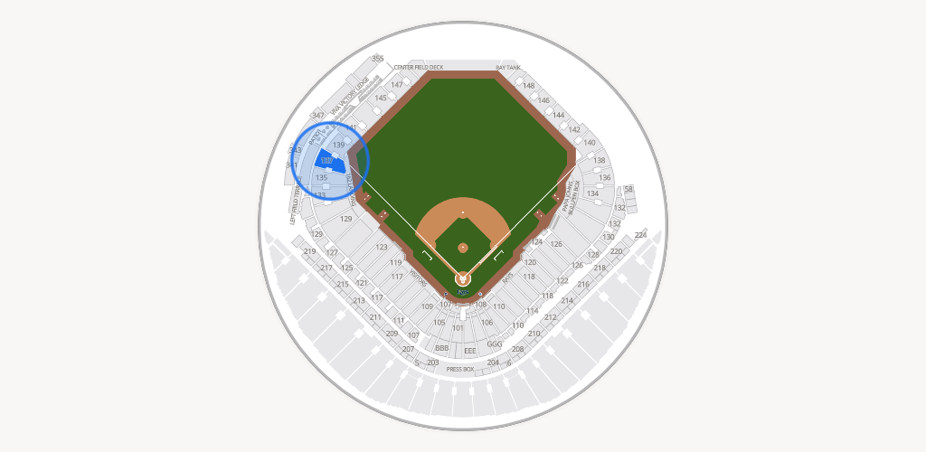 Tropicana Field Seating Chart