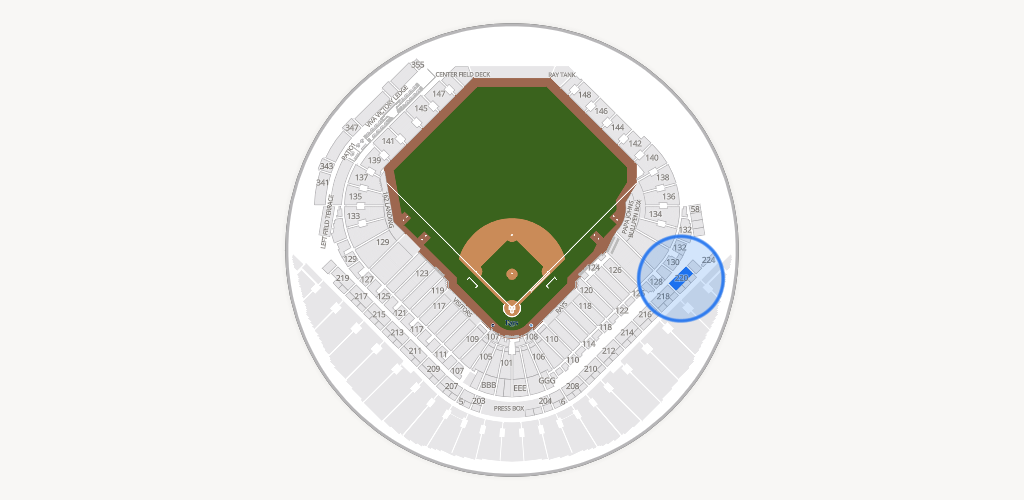 Tropicana Field Seating Chart