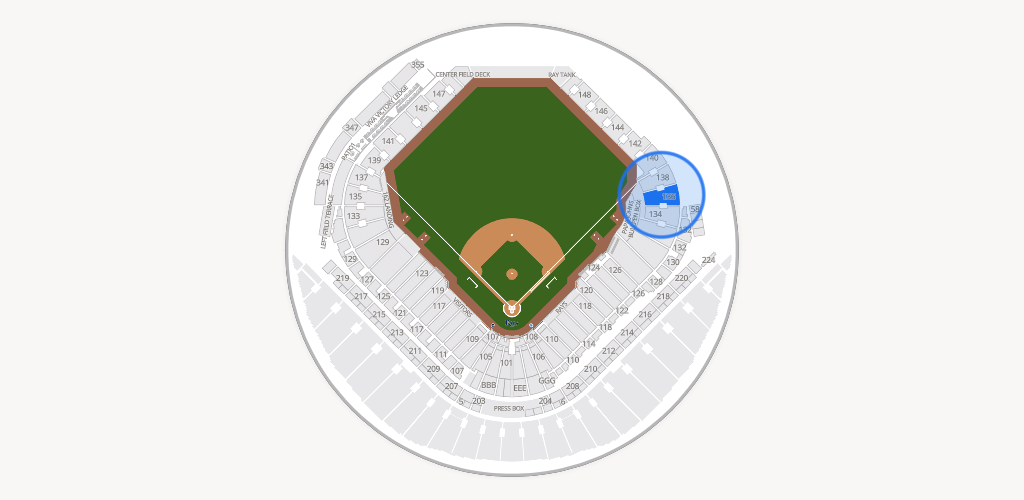 Tropicana Field Seating Chart