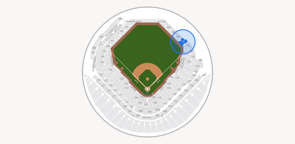 Tropicana Field Seating Chart