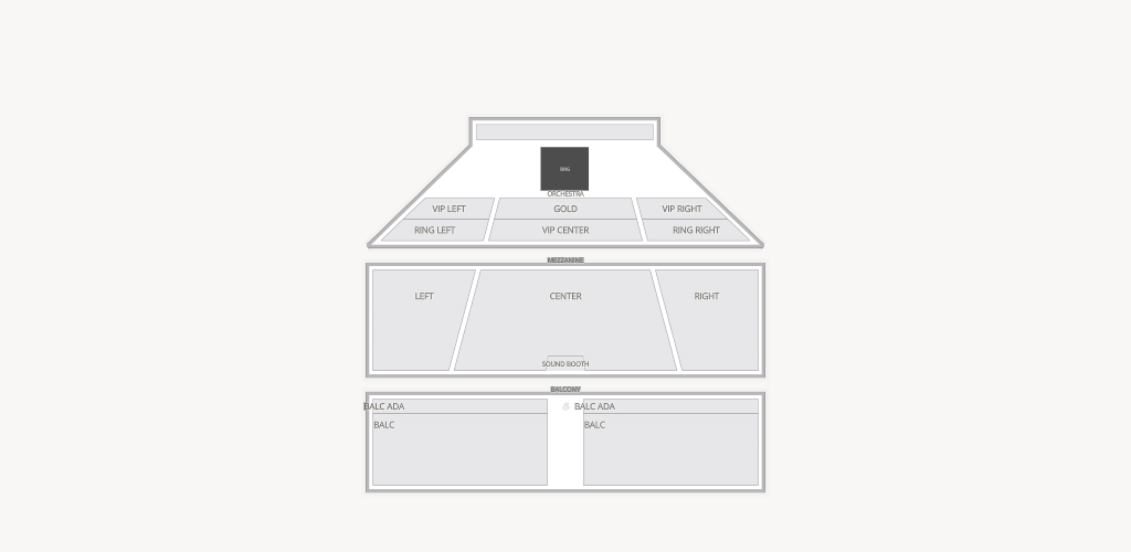 Tropicana Showroom at Tropicana Casino Seating Chart