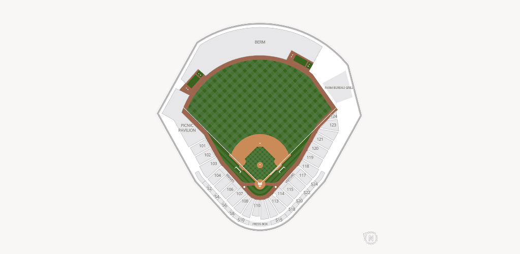 Trustmark Park Seating Chart