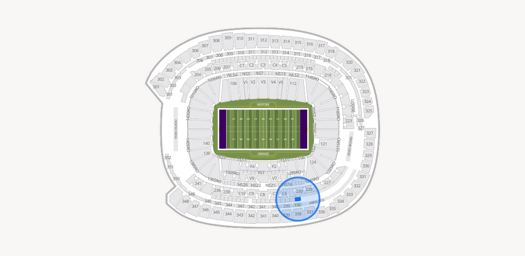 U.S. Bank Stadium Seating Chart
