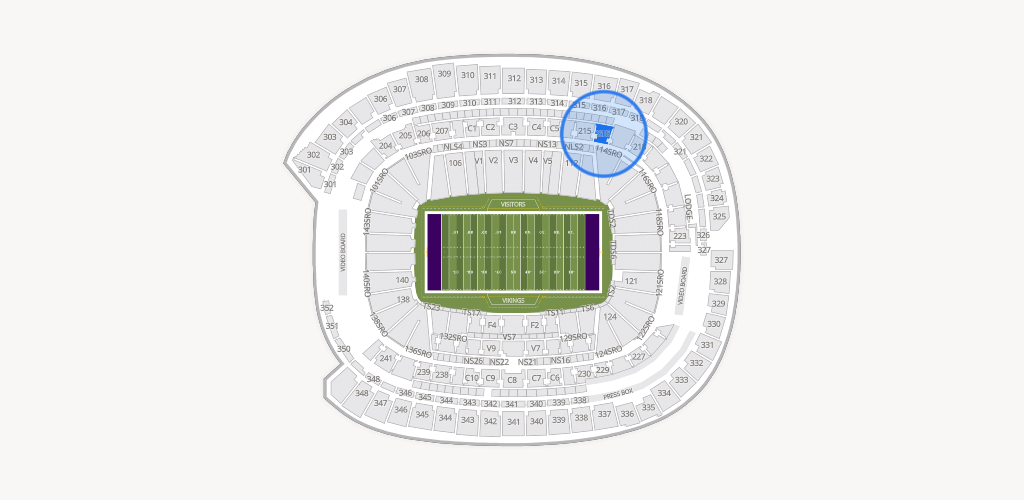 U.S. Bank Stadium Seating Chart