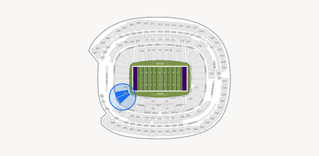U.S. Bank Stadium Seating Chart