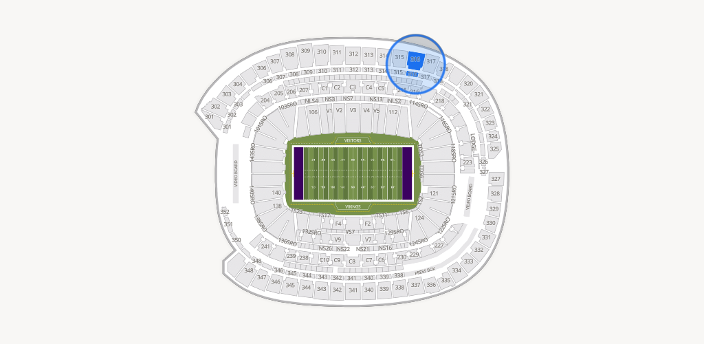 U.S. Bank Stadium Seating Chart