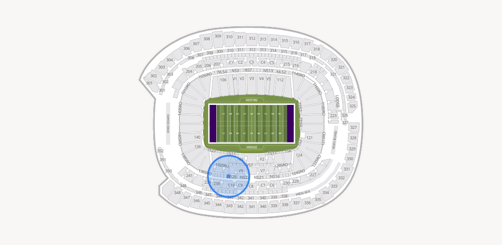 U.S. Bank Stadium Seating Chart
