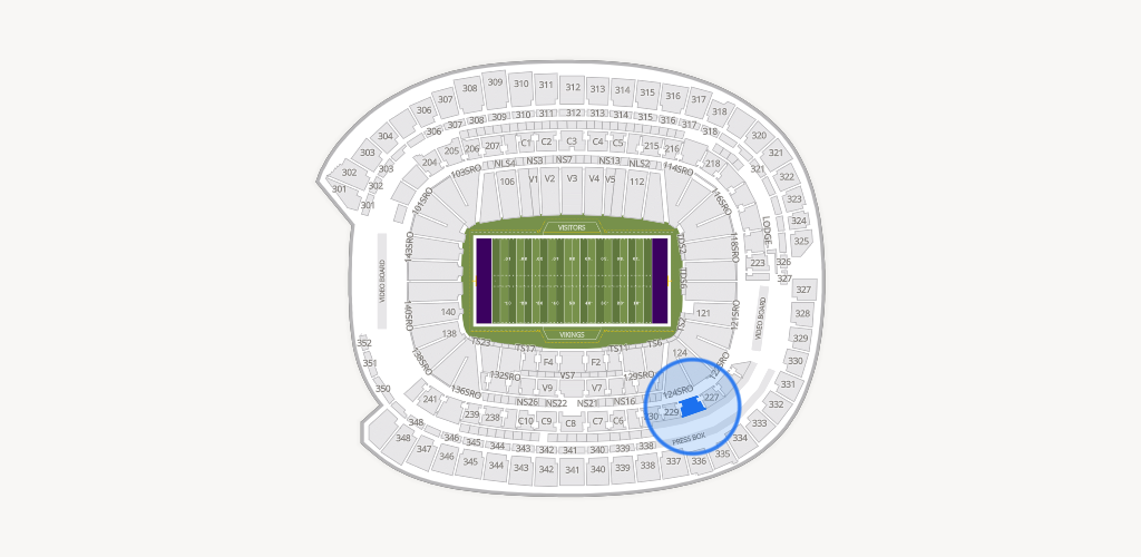 U.S. Bank Stadium Seating Chart