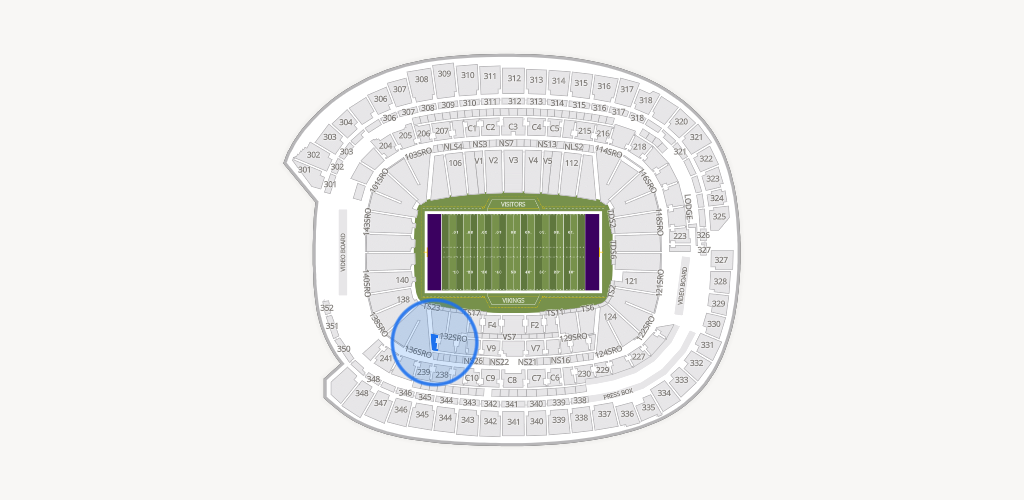U.S. Bank Stadium Seating Chart