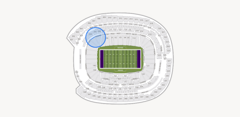 U.S. Bank Stadium Seating Chart
