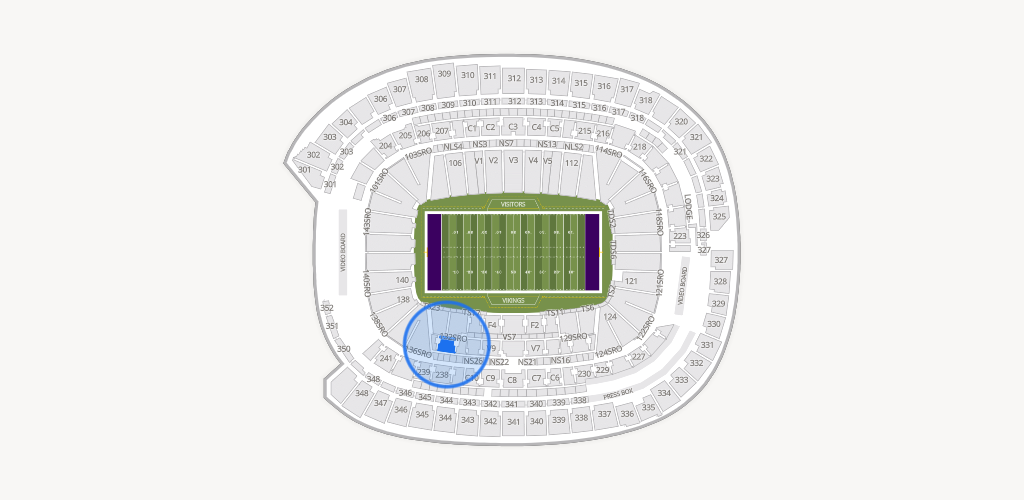 U.S. Bank Stadium Seating Chart