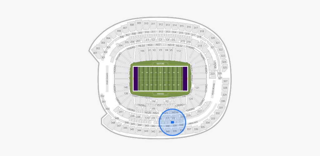 U.S. Bank Stadium Seating Chart