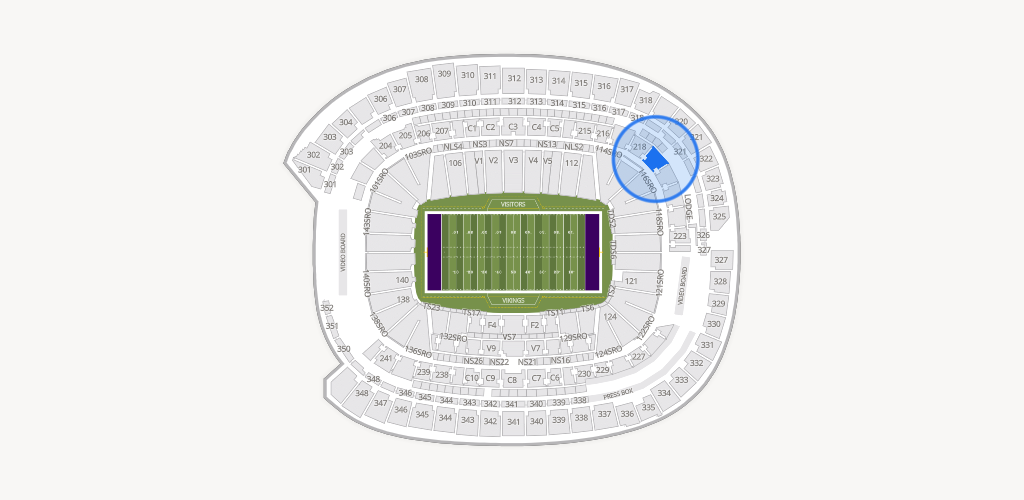 U.S. Bank Stadium Seating Chart