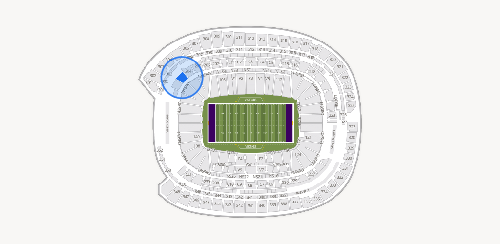 U.S. Bank Stadium Seating Chart