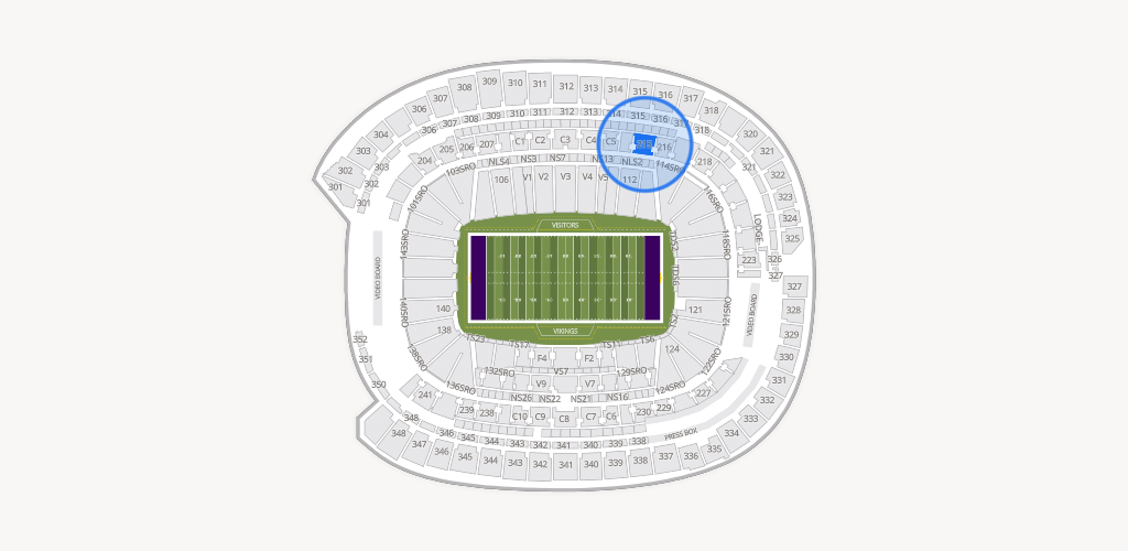 U.S. Bank Stadium Seating Chart