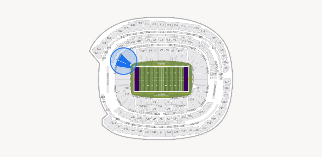 U.S. Bank Stadium Seating Chart