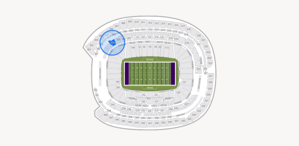 U.S. Bank Stadium Seating Chart