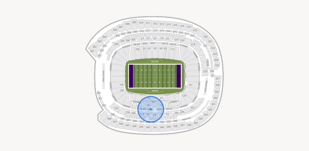 U.S. Bank Stadium Seating Chart