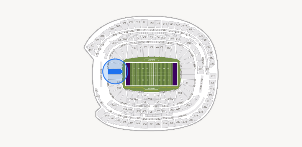 U.S. Bank Stadium Seating Chart