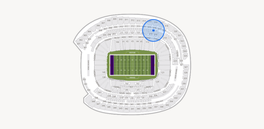 U.S. Bank Stadium Seating Chart