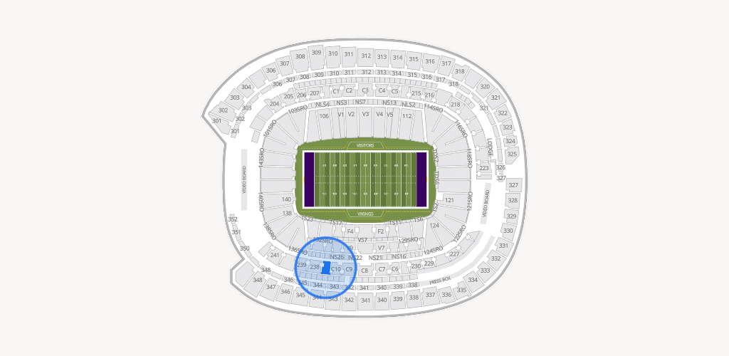 U.S. Bank Stadium Seating Chart