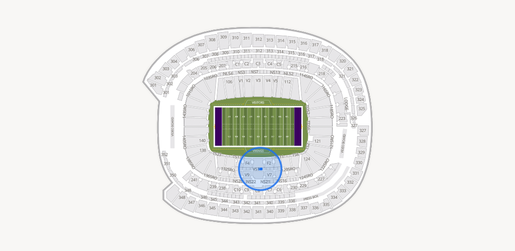 U.S. Bank Stadium Seating Chart