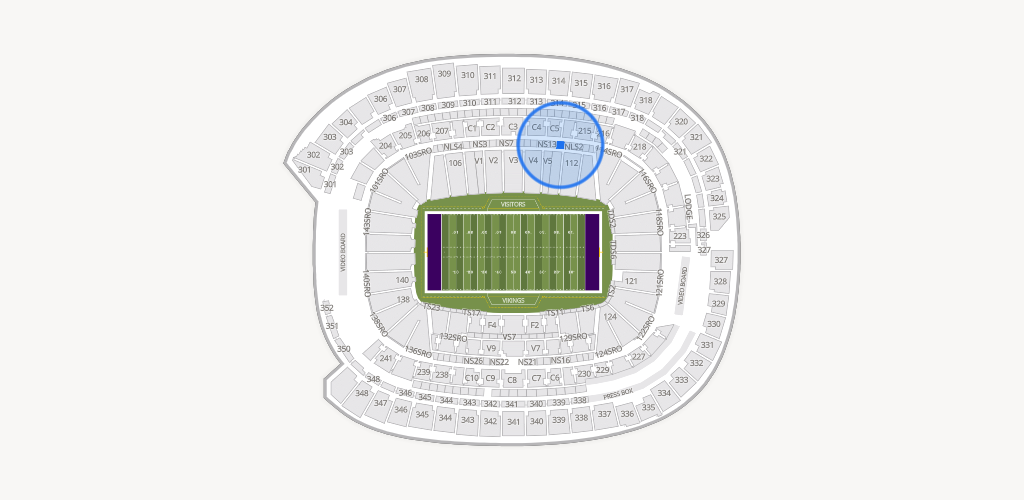 U.S. Bank Stadium Seating Chart