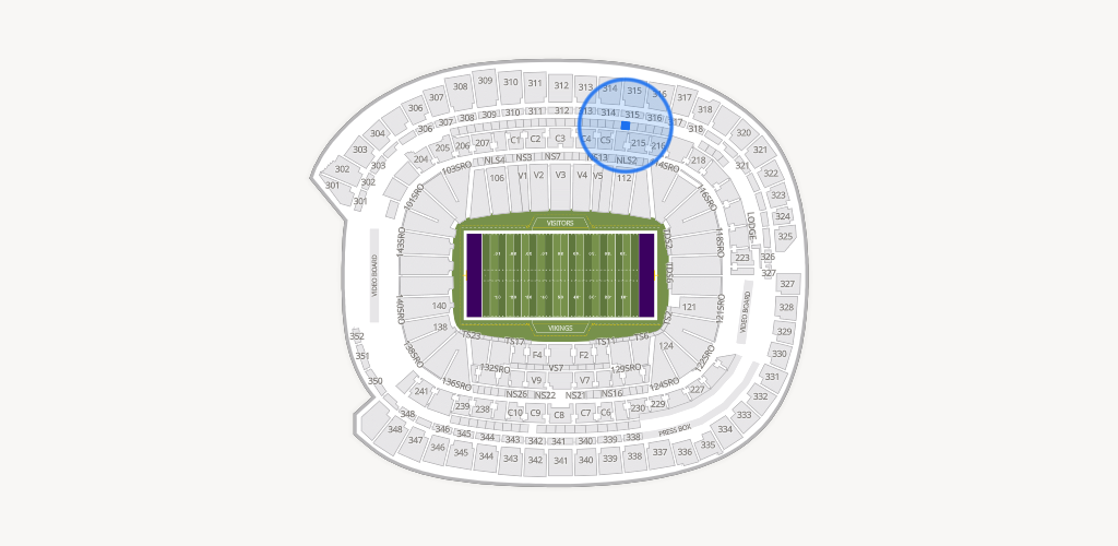 U.S. Bank Stadium Seating Chart