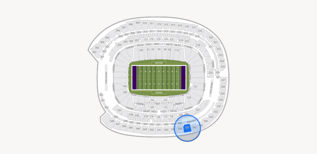 U.S. Bank Stadium Seating Chart