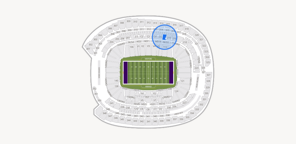 U.S. Bank Stadium Seating Chart