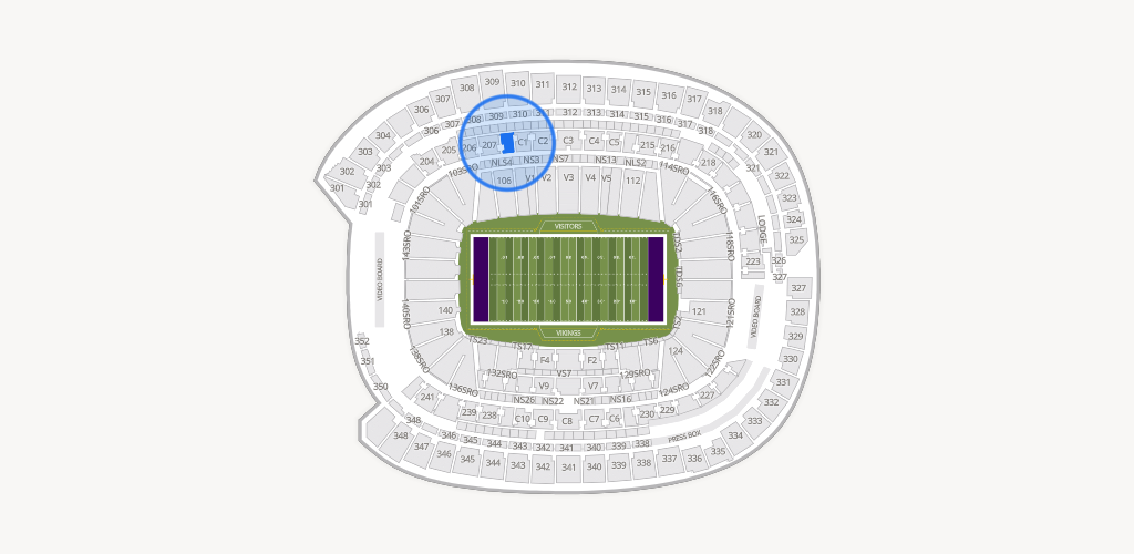 U.S. Bank Stadium Seating Chart