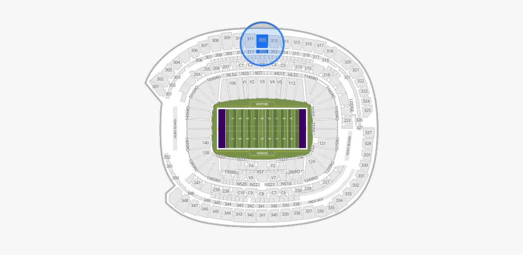 U.S. Bank Stadium Seating Chart