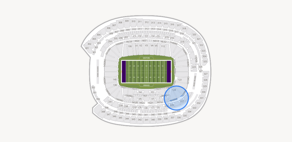 U.S. Bank Stadium Seating Chart