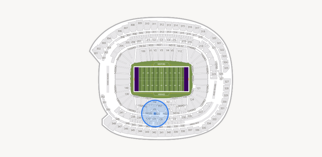 U.S. Bank Stadium Seating Chart