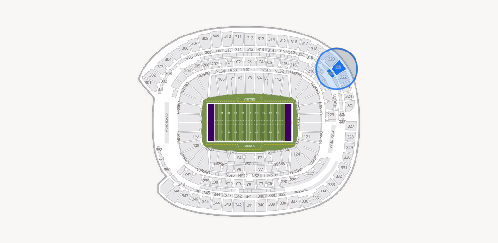 U.S. Bank Stadium Seating Chart
