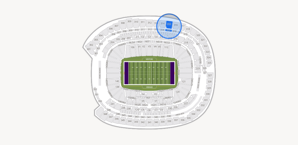 U.S. Bank Stadium Seating Chart