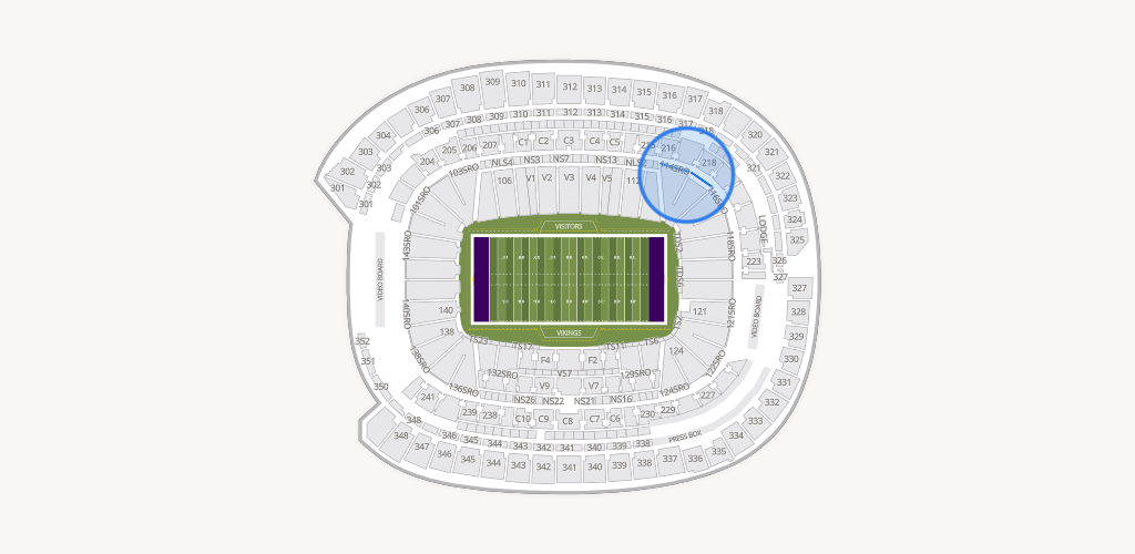 U.S. Bank Stadium Seating Chart