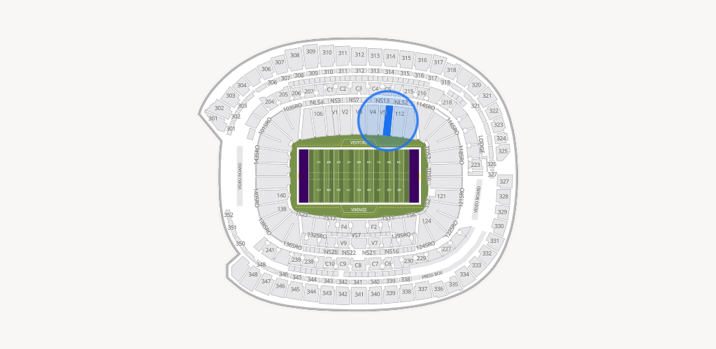 U.S. Bank Stadium Seating Chart
