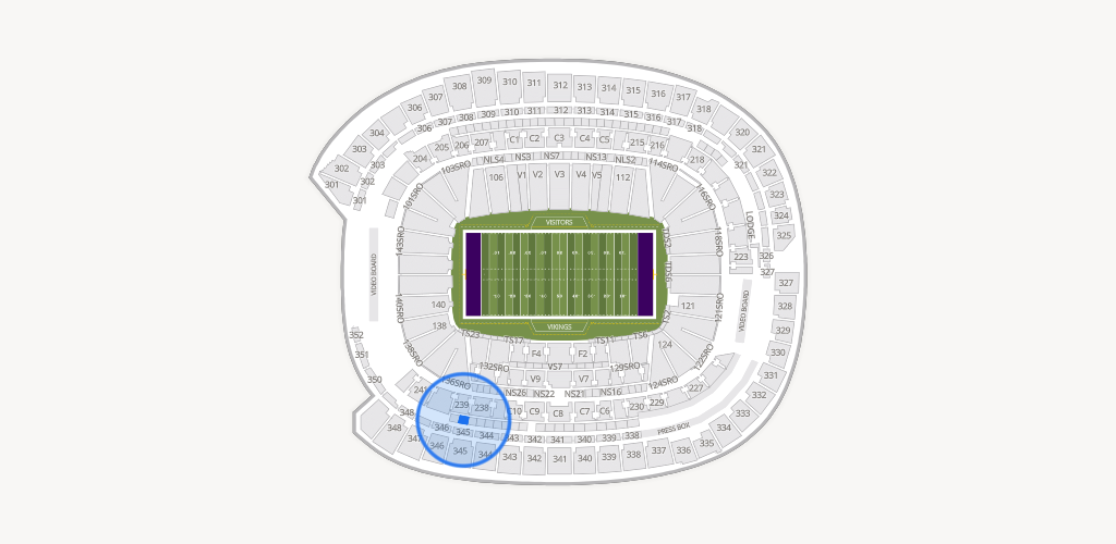 U.S. Bank Stadium Seating Chart